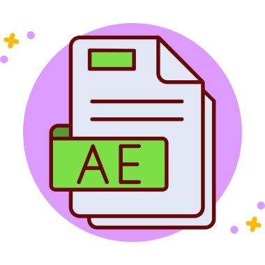 Belge. Web simgesi basit illüstrasyon