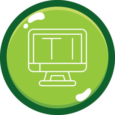 dizüstü bilgisayar simgesi vektör çizimi