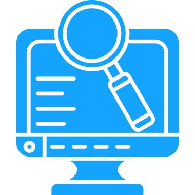 bilgisayar monitörü web simgesi basit tasarım