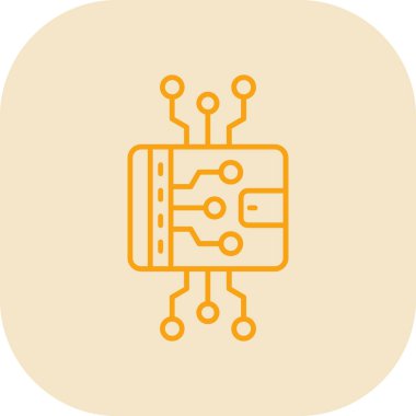 devre kartı simgesi, vektör illüstrasyonu