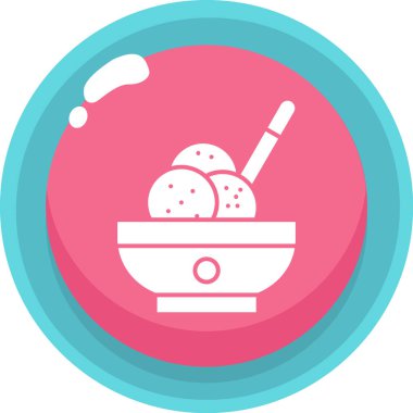 Yemek. Web simgesi basit illüstrasyon