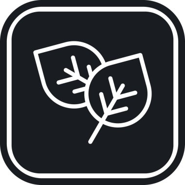 Yaprak simgesinin vektör illüstrasyonu