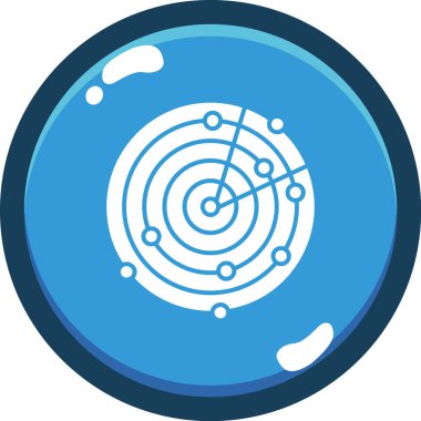 Gezegen ikonu vektör illüstrasyonu