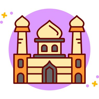 Vektör olarak cami simgesi. Logotype