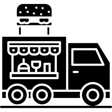 Katı bir içecek ikonu