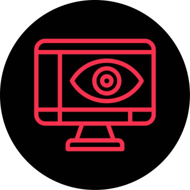 eye vector glyph icon design