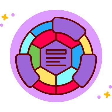 renk web simgesi, basit vektör illüstrasyonu