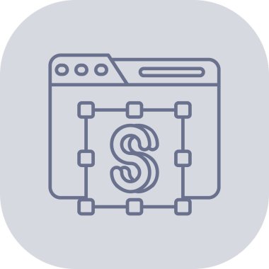 para vektör satırı simgesi, işaret, resimde beyaz arka planda, düzenlenebilir vuruş