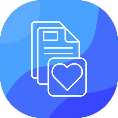 belge simgesi, vektör çizimi