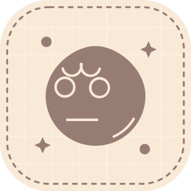 Çıkartma tarzında şirin çizgi film simgesi