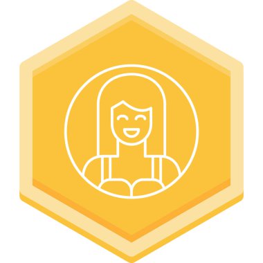 Çantalı bir kadının vektör çizimi