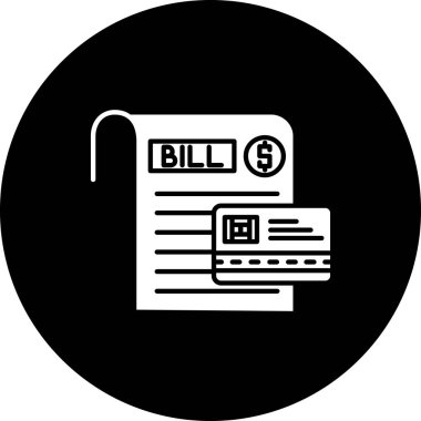 Bill simgesi vektör illüstrasyonu