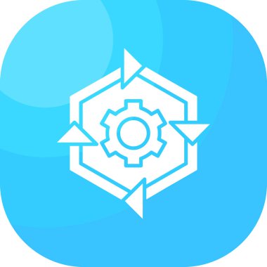 Teçhizat Web simgesi basit illüstrasyon