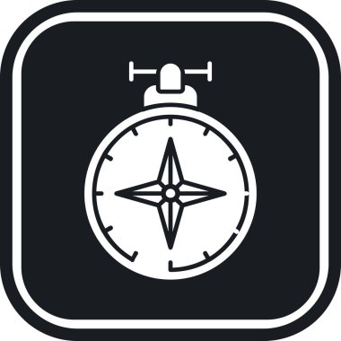 pusula simgesi, vektör illüstrasyonu