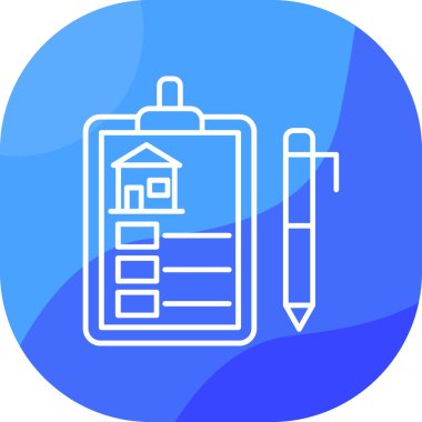 Bir ev simgesinin vektör illüstrasyonu