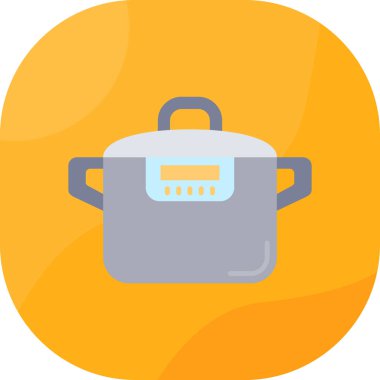 yemek pişirme aşçısı simgesi düz stil