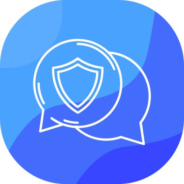 çizgi kalkan simgesi beyaz arkaplanda izole edildi. Sigorta tabelası. Güvenlik, güvenlik, gizlilik kavramı. Renkli taslak konsepti. vektör