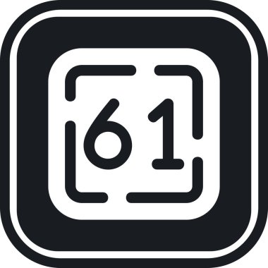 Moda tasarım arka planında 6 numaralı simge