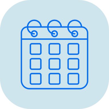 Takvim simgesi vektör illüstrasyonu