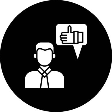 İş ve teknoloji simgesinin vektör illüstrasyonu