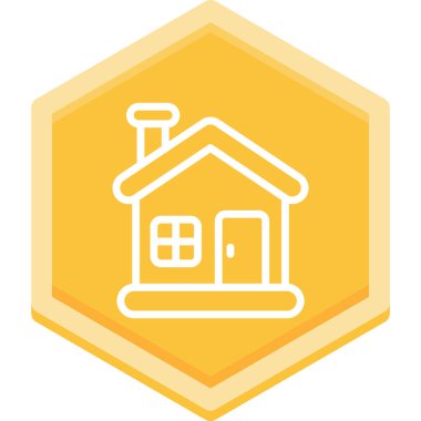 Ev. Web simgesi basit illüstrasyon