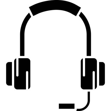 Kulaklık. Web simgesi basit tasarım