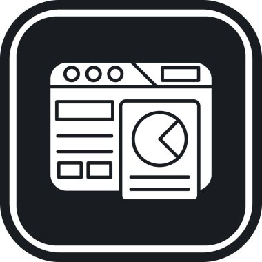 Tarayıcı pencere arayüzü simgesi dış hat biçiminde