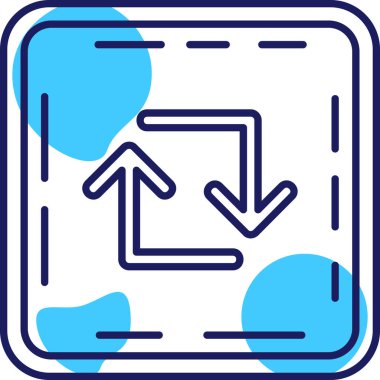 ok simgesi, vektör illüstrasyonu