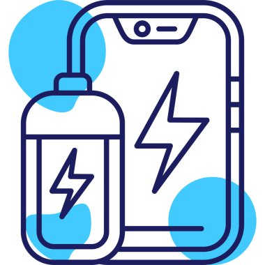 Pil. Web simgesi basit illüstrasyon