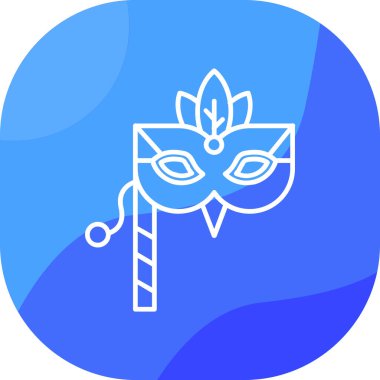 maske simgesi vektör illüstrasyonu