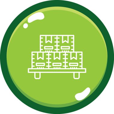 Bir bina simgesinin vektör illüstrasyonu