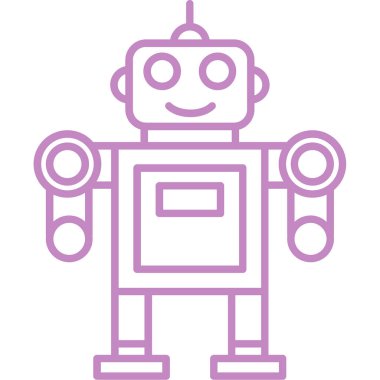 robot ikon vektör illüstrasyonu