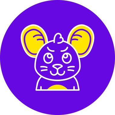 Çizgi film kedisinin vektör çizimi