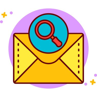 Arama simgesi vektör illüstrasyonu