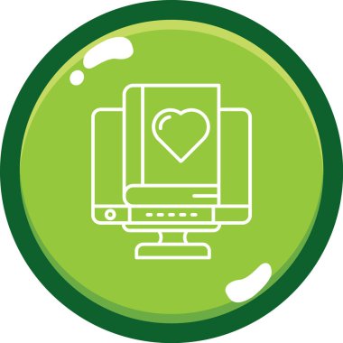 dizüstü bilgisayar simgesi, vektör illüstrasyonu