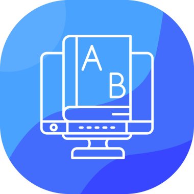 Dizüstü bilgisayarın vektör illüstrasyon simgesi