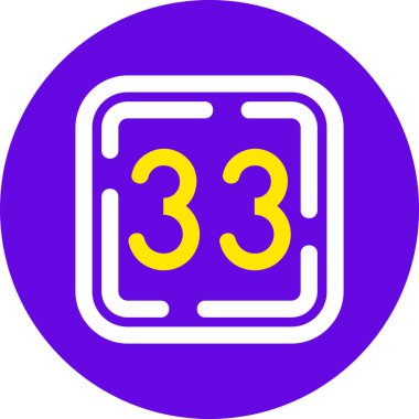 Bir saat simgesinin vektör illüstrasyonu