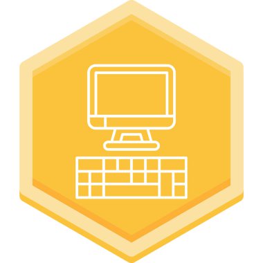 Bilgisayar. Web simgesi vektör illüstrasyonu