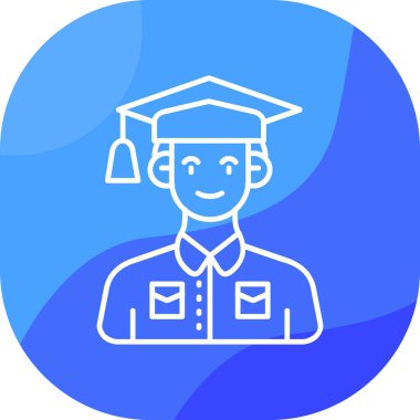 öğrenci simgesi vektör illüstrasyonu