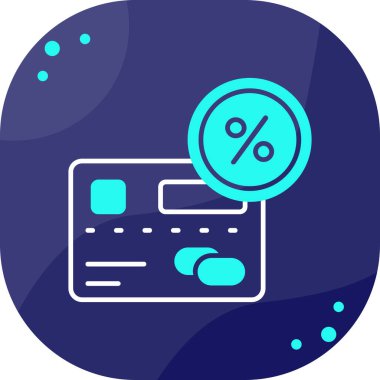 İndirim simgesi, vektör illüstrasyonu