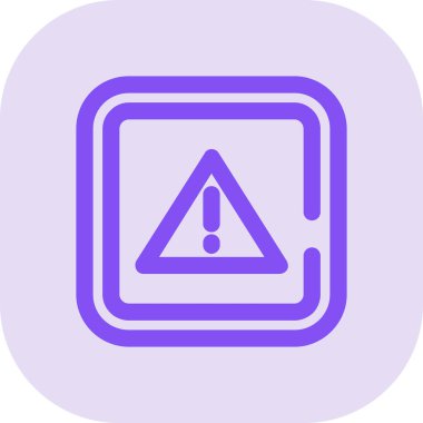 Uyarı simgesinin vektör illüstrasyonu