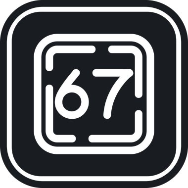 696 simgesinin vektör illüstrasyonu