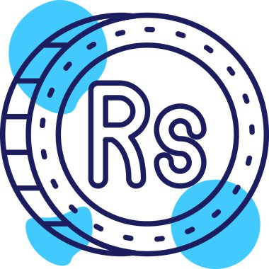 Bir harf simgesinin vektör illüstrasyonu