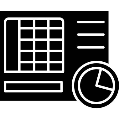 Zamanlama zaman simgesi, vektör illüstrasyonu
