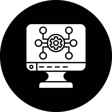 seo modern simgesinin vektör illüstrasyonu