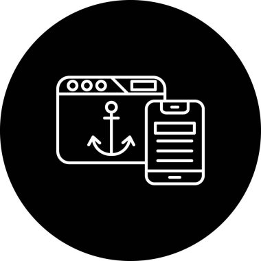 seo modern simgesinin vektör illüstrasyonu