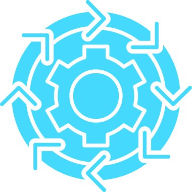 Dişliler. Web simgesi basit illüstrasyon