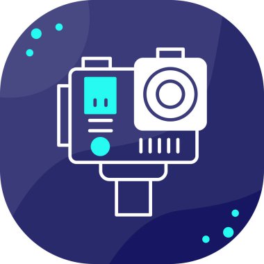 Kamera. Web simgesi basit illüstrasyon