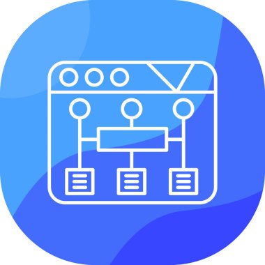 Yazıcı. Web simgesi basit illüstrasyon