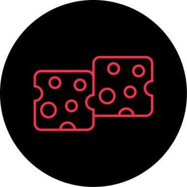 trend biçimi izole edilmiş arkaplanda zar simgesi